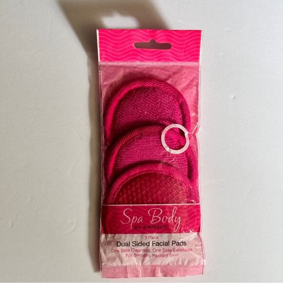 Spa Body Beauty Self-care Makeup Remover Scrub Dual Sided Facial Pads - Picture 2 of 6